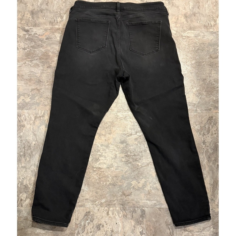 Old Navy Womens Rockstar Super Skinny High Rise Built In Warm Black Size 16 Jean - Picture 7 of 7